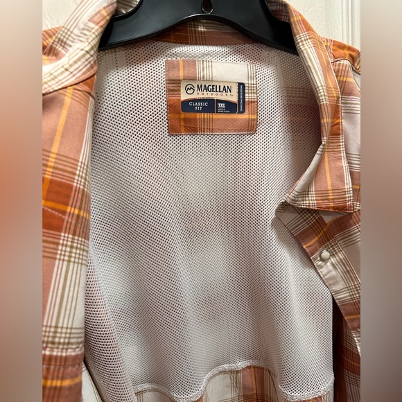 Magellan outdoors classic for moisture wicking plaid shirt w/ novelty snaps 3XL - Picture 9 of 15